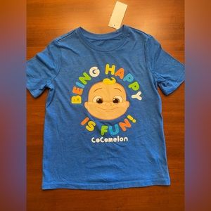 New CoComelon kids TShirt- Blue- Size 7- NWT
